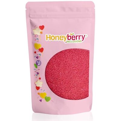 Honeyberry Vermicelles Pâtisserie Naturels et Comestibles 200g – Vermicelles de Sucres Décoratifs Colorés, Idéaux Pour Décorer Gâteaux, Biscuits et Desserts – Produit dans l’UE (Nonpareils Rouges) - Publicité Honeyberry Vermicelles Pâtisserie Naturels et Comestibles 200g – Vermicelles de Sucres Décoratifs Colorés, Idéaux Pour Décorer Gâteaux, Biscuits et Desserts – Produit dans l’UE (Nonpareils Rouges) - Publicité