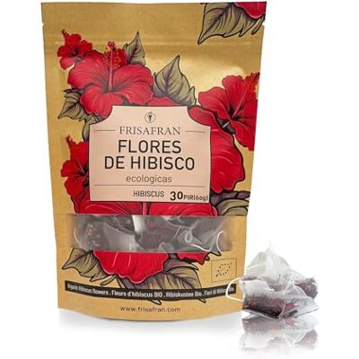 FRISAFRAN Fleur d’Hibiscus Séchées Bio 30Un HIBISCUS BIO En Vrac Fleur de Jamaïque Infusion Detox Drainante Thé D'Hibiscus Thé glacé Infusion et Tisane Eau jamaïcaine hibiscus 60g - Publicité FRISAFRAN Fleur d’Hibiscus Séchées Bio 30Un HIBISCUS BIO En Vrac Fleur de Jamaïque Infusion Detox Drainante Thé D'Hibiscus Thé glacé Infusion et Tisane Eau jamaïcaine hibiscus 60g - Publicité