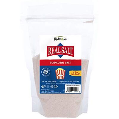 REDMOND Real Salt Popcorn en sachet de 283g sel de mer primitif très fin provenant d'un dôme de sel intact dans l'Utah, pour saler le pop-corn et plus encore - Publicité REDMOND Real Salt Popcorn en sachet de 283g sel de mer primitif très fin provenant d'un dôme de sel intact dans l'Utah, pour saler le pop-corn et plus encore - Publicité