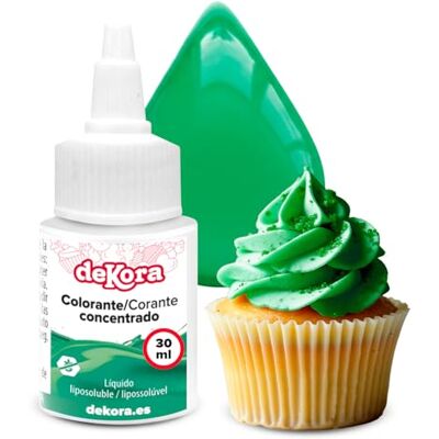 dekora – Super Colors Colorant Alimentaire Liposoluble Concentré Vert Spécial Chocolat et Préparations Grasses Dosage Précis 30 ml - Publicité dekora – Super Colors Colorant Alimentaire Liposoluble Concentré Vert Spécial Chocolat et Préparations Grasses Dosage Précis 30 ml - Publicité