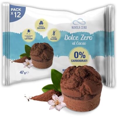 Nuvolazero Nuvola Zero Dolce Zero Cacao Tartelette, Sans Glucides, Sans Sucre, Sans Lactose, Sans Gluten, Riche en Fibres, Lot de 12, Fabriqué en Italie - Publicité Nuvolazero Nuvola Zero Dolce Zero Cacao Tartelette, Sans Glucides, Sans Sucre, Sans Lactose, Sans Gluten, Riche en Fibres, Lot de 12, Fabriqué en Italie - Publicité