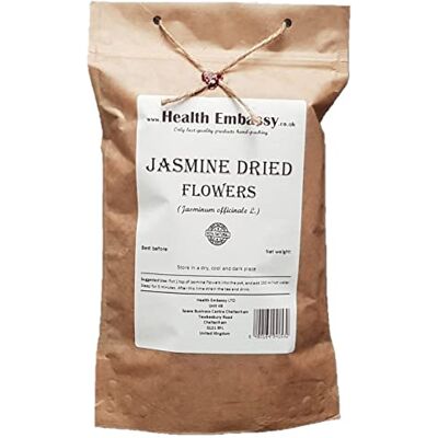 HEALTH EMBASSY Fleur de Jasmin Tisane Jasminum L Jasmine Flower Tea (100g) - Publicité HEALTH EMBASSY Fleur de Jasmin Tisane Jasminum L Jasmine Flower Tea (100g) - Publicité