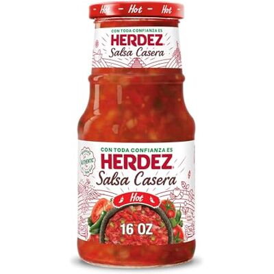 Herdez Salsa, Casera, Hot, 16-Ounce - Publicité Herdez Salsa, Casera, Hot, 16-Ounce - Publicité