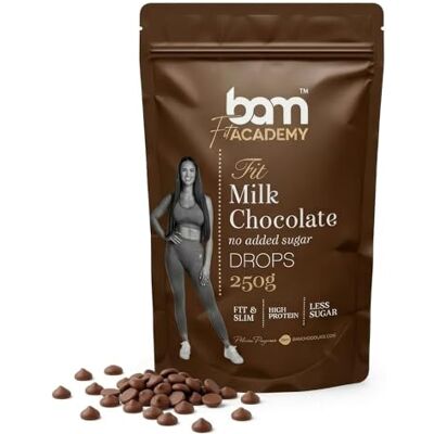 BAM Pépites de Chocolat au Lait Sans Sucre – Pépites de Chocolat pour Pâtisserie, Fontaine Chocolat, Chocolat Cuisiner – 250 g - Publicité BAM Pépites de Chocolat au Lait Sans Sucre – Pépites de Chocolat pour Pâtisserie, Fontaine Chocolat, Chocolat Cuisiner – 250 g - Publicité