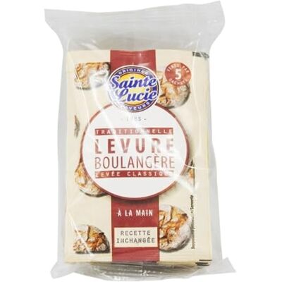Sainte Lucie Levure boulangère traditionnelle 5 sachets Boîte 40g - Publicité Sainte Lucie Levure boulangère traditionnelle 5 sachets Boîte 40g - Publicité