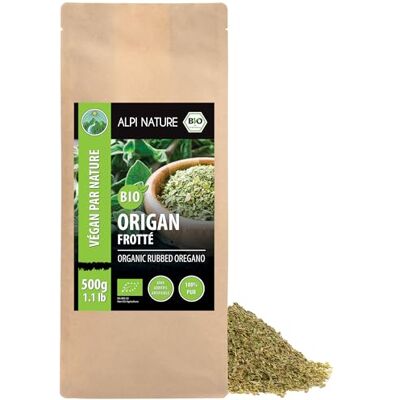 Alpi Nature Origan Séché BIO 500g, Origan bio Frotté pour la Cuisine, les Pâtes et la Pizza - Publicité Alpi Nature Origan Séché BIO 500g, Origan bio Frotté pour la Cuisine, les Pâtes et la Pizza - Publicité