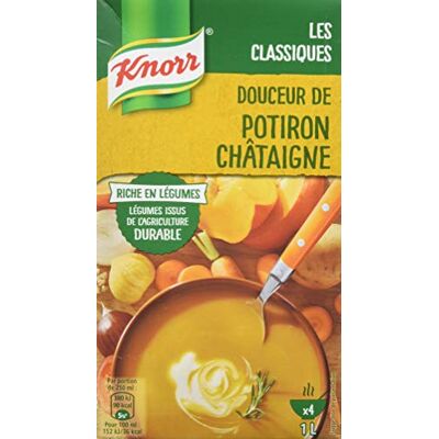 Knorr Soupe Douceur de Potiron Châtaigne, 1L - Publicité Knorr Soupe Douceur de Potiron Châtaigne, 1L - Publicité