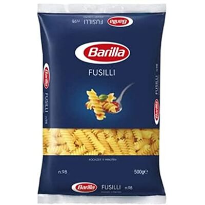 Barilla Fusilli 500 g cello Le paquet de 500g - Publicité Barilla Fusilli 500 g cello Le paquet de 500g - Publicité