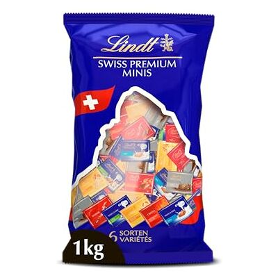 Lindt Grand Sachet LINDOR Assorti Chocolat Lait Noir Blanc Cœur Fondant 1kg - Publicité Lindt Grand Sachet LINDOR Assorti Chocolat Lait Noir Blanc Cœur Fondant 1kg - Publicité