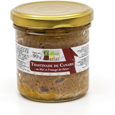 Cellier du Périgord Toastinade de canard au miel et fromage de chèvre, 90g - Publicité Cellier du Périgord Toastinade de canard au miel et fromage de chèvre, 90g - Publicité