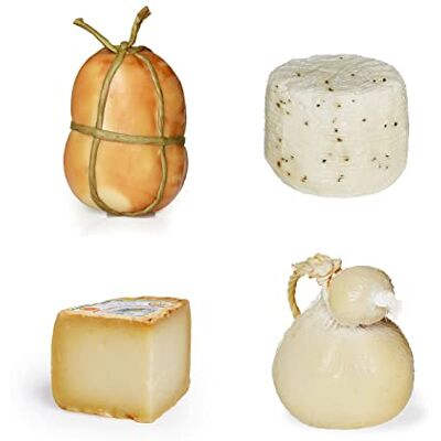 Salumi Pasini Boîte de dégustation de fromages italiens Format économique Provola fumé 450g, fromage Primo sale au poivre 950g, Pecorino Toscano DOP 450g et Caciocavallo classique 750g - Publicité Salumi Pasini Boîte de dégustation de fromages italiens Format économique Provola fumé 450g, fromage Primo sale au poivre 950g, Pecorino Toscano DOP 450g et Caciocavallo classique 750g - Publicité