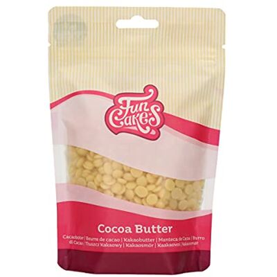 FunCakes Beurre de Cacao Drops: 100% végétale, peuvent être utilisées lors de la fabrication de chocolats, dilue les déco melts fondus. 200 g. Publicité FunCakes Beurre de Cacao Drops: 100% végétale, peuvent être utilisées lors de la fabrication de chocolats, dilue les déco melts fondus. 200 g. Publicité