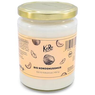KoRo Purée de noix de coco 450 g Vegan, sans gluten et exempt d'additifs Noix de coco naturellement crémeuse issue de la l'agriculture biologique contrôlée - Publicité KoRo Purée de noix de coco 450 g Vegan, sans gluten et exempt d'additifs Noix de coco naturellement crémeuse issue de la l'agriculture biologique contrôlée - Publicité