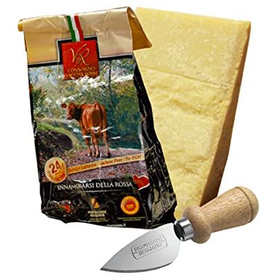 YesEatIs Special Box Parmigiano Reggiano Consorzio Vacche Rosse 24 mois 1 Kg Couteau à Fromage en Acier INOX - Publicité YesEatIs Special Box Parmigiano Reggiano Consorzio Vacche Rosse 24 mois 1 Kg Couteau à Fromage en Acier INOX - Publicité
