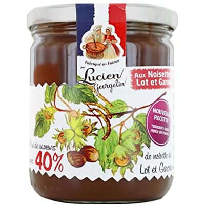 LUCIEN GEORGELIN Pâte à Tartiner 40% Noisettes de France 400g - Publicité LUCIEN GEORGELIN Pâte à Tartiner 40% Noisettes de France 400g - Publicité