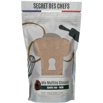 Secret des Chefs – MIX, préparation pour Muffins Chocolat 300g – Qualité Professionnelle - Publicité Secret des Chefs – MIX, préparation pour Muffins Chocolat 300g – Qualité Professionnelle - Publicité
