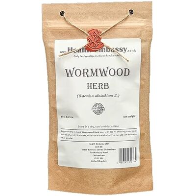 HEALTH EMBASSY Herbe de Absinthe Tisane Artemisia Absinthium L Wormwood Herb (50g) - Publicité HEALTH EMBASSY Herbe de Absinthe Tisane Artemisia Absinthium L Wormwood Herb (50g) - Publicité
