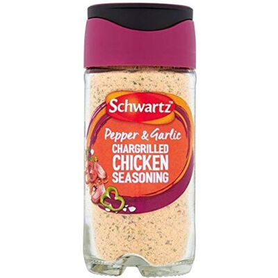 Schwartz Perfect Shake Chargilled Chicken Seasoning Jar 51g - Publicité Schwartz Perfect Shake Chargilled Chicken Seasoning Jar 51g - Publicité