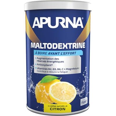 APURNA / Endurance / Avant l' éffort / Maltodextrine / Citron / Pot 500g - Publicité APURNA / Endurance / Avant l' éffort / Maltodextrine / Citron / Pot 500g - Publicité