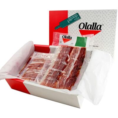 OLALLA 1 kg Epaule Jambon Iberique Tranche Cru au Couteau Jamon Iberico Espagnol Cru Charcuterie Ibérique Espagne Panier Gourmand (10 packs 100 gr) - Publicité OLALLA 1 kg Epaule Jambon Iberique Tranche Cru au Couteau Jamon Iberico Espagnol Cru Charcuterie Ibérique Espagne Panier Gourmand (10 packs 100 gr) - Publicité