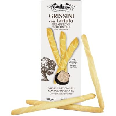 TartufLanghe GRESSINS à la truffe (. Tuber aestivum Vitt) 120g - Publicité TartufLanghe GRESSINS à la truffe (. Tuber aestivum Vitt) 120g - Publicité