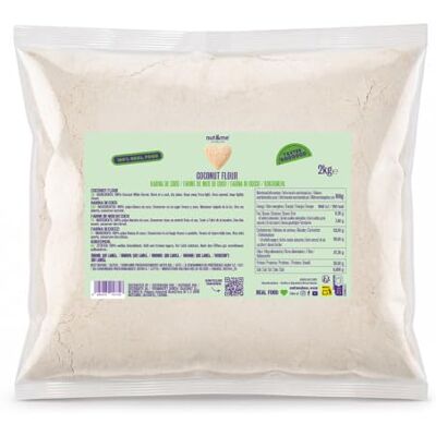 nut&me Farine de coco du Sri Lanka 2 kg 100 % noix de coco, Sans gluten et additifs, Régime Keto, Non raffinée, Parfait pour la Pâtisserie - Publicité nut&me Farine de coco du Sri Lanka 2 kg 100 % noix de coco, Sans gluten et additifs, Régime Keto, Non raffinée, Parfait pour la Pâtisserie - Publicité