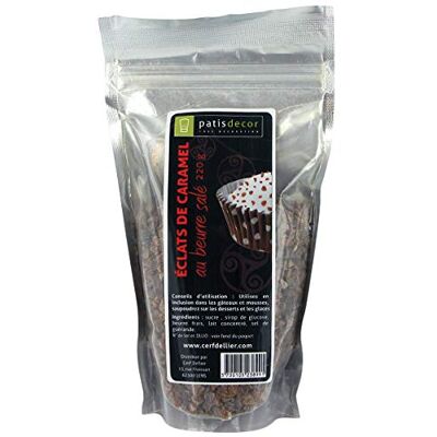 PATISDECOR Eclats de caramel beurre salé 220 g - Publicité PATISDECOR Eclats de caramel beurre salé 220 g - Publicité
