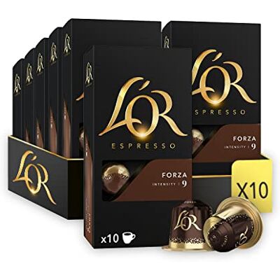 L'OR - Forza Intensity 9 - Aluminium - Capsule de café - Publicité L'OR - Forza Intensity 9 - Aluminium - Capsule de café - Publicité