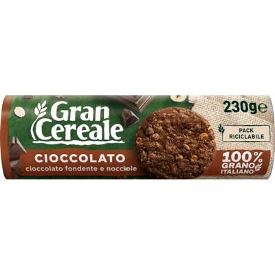 Gran Cereale Mulino Bianco Biscuits au chocolat 230 gr Produit artisanal italien - Publicité Gran Cereale Mulino Bianco Biscuits au chocolat 230 gr Produit artisanal italien - Publicité