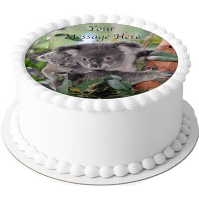 Top That Feuille de glaçage comestible pour décoration de gâteaux Motif koala mignon 19 cm - Publicité Top That Feuille de glaçage comestible pour décoration de gâteaux Motif koala mignon 19 cm - Publicité