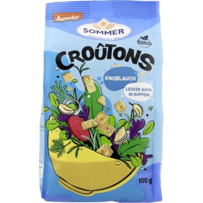 SOMMER BACKKUNST SEIT 1864 SOMMER Croûtons ail 100 g - Publicité SOMMER BACKKUNST SEIT 1864 SOMMER Croûtons ail 100 g - Publicité