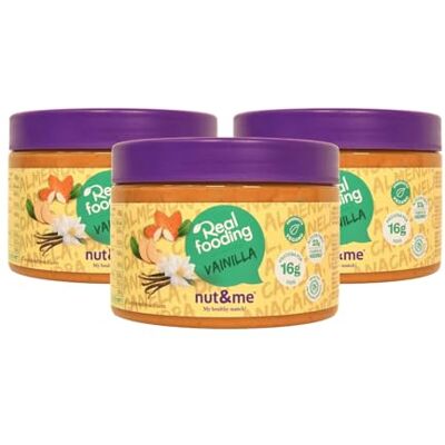 nut&me Crème Vanille et Cannelle Realfooding 750 gr Saveur vanille Riche en fibres Source de fer Source de potassium Faible teneur en sel Vegan Sans gluten Pack 3 x 250g - Publicité nut&me Crème Vanille et Cannelle Realfooding 750 gr Saveur vanille Riche en fibres Source de fer Source de potassium Faible teneur en sel Vegan Sans gluten Pack 3 x 250g - Publicité