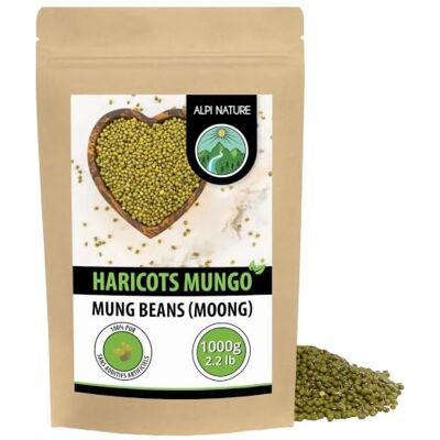 Alpi Nature Haricots Mungo 1kg, Haricots Mungo Verts pour la Cuisine, Soupes, Curry, sans Gluten - Publicité Alpi Nature Haricots Mungo 1kg, Haricots Mungo Verts pour la Cuisine, Soupes, Curry, sans Gluten - Publicité