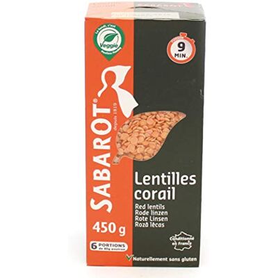 Sabarot Lentilles corail 450g - Publicité Sabarot Lentilles corail 450g - Publicité