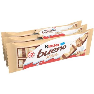 Kinder Chocolatina Bueno White 3x39g - Publicité Kinder Chocolatina Bueno White 3x39g - Publicité