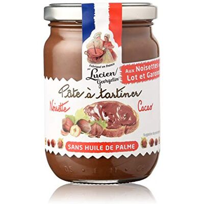 LUCIEN GEORGELIN Pâte à Tartiner Noisette du Lot et Garonne Cacao le bocal de 280g - Publicité LUCIEN GEORGELIN Pâte à Tartiner Noisette du Lot et Garonne Cacao le bocal de 280g - Publicité