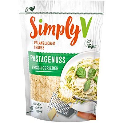 Simply V Pastagenuss (Alternative végane au fromage) 100g - Publicité Simply V Pastagenuss (Alternative végane au fromage) 100g - Publicité