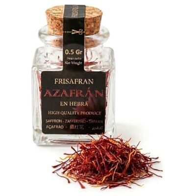 FRISAFRAN Safran Filaments 0,5g safran en pistils Fil de Safran Safran Safran Bio Safran Biologique Safran Pistil Sans Colorant ni Conservateur épice certifiée Safran naturel - Publicité FRISAFRAN Safran Filaments 0,5g safran en pistils Fil de Safran Safran Safran Bio Safran Biologique Safran Pistil Sans Colorant ni Conservateur épice certifiée Safran naturel - Publicité
