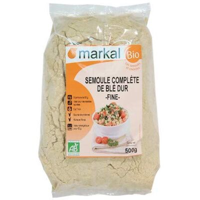 Markal SEMOULE DE BLE COMPLETE FINE 500G - Publicité Markal SEMOULE DE BLE COMPLETE FINE 500G - Publicité