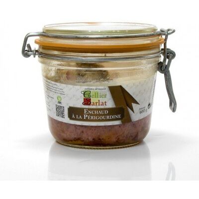 Cellier du Périgord Enchaud à la Périgourdine Confit de Porc 400g - Publicité Cellier du Périgord Enchaud à la Périgourdine Confit de Porc 400g - Publicité