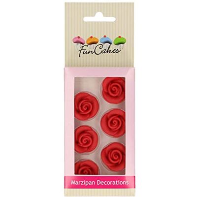 FunCakes Décorations en Pâte d’Amande Roses Rouges Prêt à l'Emploi Gâteaux sans Gluten 50 g FC74007 - Publicité FunCakes Décorations en Pâte d’Amande Roses Rouges Prêt à l'Emploi Gâteaux sans Gluten 50 g FC74007 - Publicité