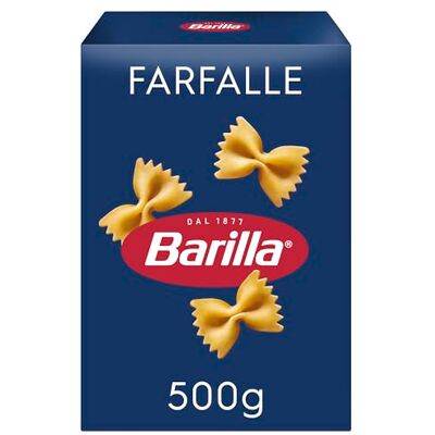 Barilla Pâtes Farfalle 500 g Lot de 4 - Publicité Barilla Pâtes Farfalle 500 g Lot de 4 - Publicité