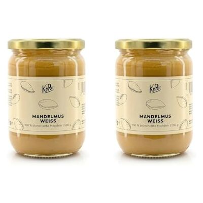 KoRo Purée d'amandes blanches 2 x 500 g Purée d'oléagineux sans sucre, huile de palme ni additif 100% amandes Incroyablement crémeuse - Publicité KoRo Purée d'amandes blanches 2 x 500 g Purée d'oléagineux sans sucre, huile de palme ni additif 100% amandes Incroyablement crémeuse - Publicité