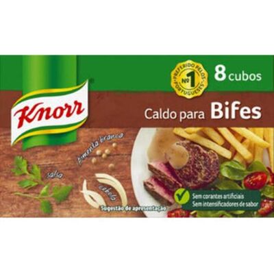 Knorr Lot de 8 cubes de bouillon de bœuf 80 g Mélange d'assaisonnement - Publicité Knorr Lot de 8 cubes de bouillon de bœuf 80 g Mélange d'assaisonnement - Publicité