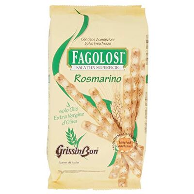 Grissinbon GRESSINS FAGOLOSI AU ROMARIN 250GR Produit artisanal italien - Publicité Grissinbon GRESSINS FAGOLOSI AU ROMARIN 250GR Produit artisanal italien - Publicité