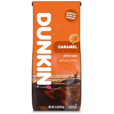 Dunkin' Donuts Bakery Series Ground Coffee, Caramel Cake, 11 oz - Publicité Dunkin' Donuts Bakery Series Ground Coffee, Caramel Cake, 11 oz - Publicité