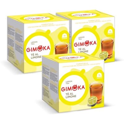 Gimoka Goût THÉ AU CITRON 48 Capsules Compatibles avec les machines à café de la marque Nescafé* Dolce Gusto* Produit en Italie (lot de 3 x 16) - Publicité Gimoka Goût THÉ AU CITRON 48 Capsules Compatibles avec les machines à café de la marque Nescafé* Dolce Gusto* Produit en Italie (lot de 3 x 16) - Publicité