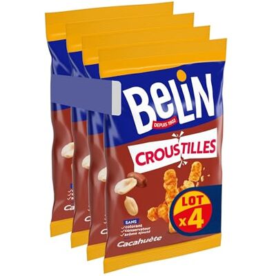 Belin 4 Sachets de Biscuits Soufflés Croustillants Goût Cacahuète A Partager entre Amis ou en Famille pour les Apéros Fabriqué en France Lot de 4x138g - Publicité Belin 4 Sachets de Biscuits Soufflés Croustillants Goût Cacahuète A Partager entre Amis ou en Famille pour les Apéros Fabriqué en France Lot de 4x138g - Publicité
