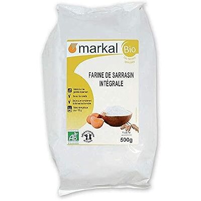 Markal Farine de sarrasin intégrale 500G Bio - - Publicité Markal Farine de sarrasin intégrale 500G Bio - - Publicité
