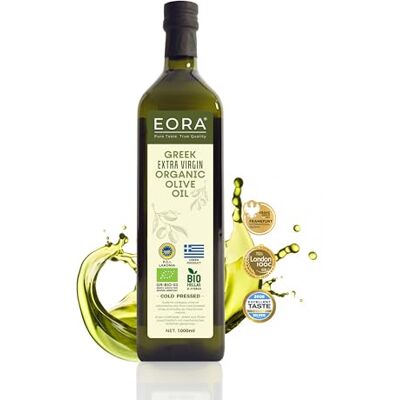 Pure EORA Huile d’Olive Extra Vierge Grecque Bio Premium 1L (Nouvelle Récolte 25/26) – Haute teneur en polyphénols, extraite à froid, très faible acidité ~0,3% – origine unique IGP Lakonie, Grèce - Publicité Pure EORA Huile d’Olive Extra Vierge Grecque Bio Premium 1L (Nouvelle Récolte 25/26) – Haute teneur en polyphénols, extraite à froid, très faible acidité ~0,3% – origine unique IGP Lakonie, Grèce - Publicité